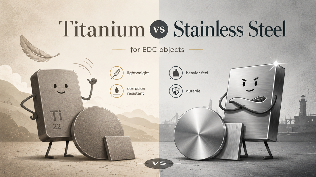 Titanium vs Stainless Steel for EDC Objects: A Material Note