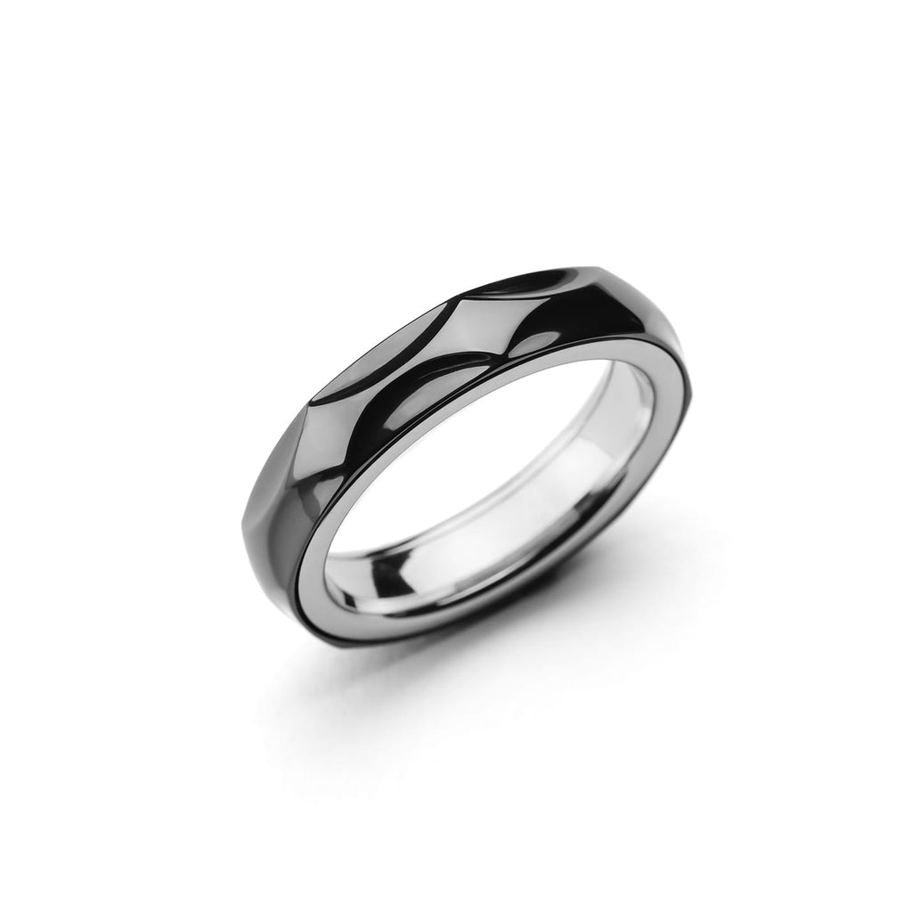 01EDC Star Ring Zirconium+Stainless Steel / Size #14
