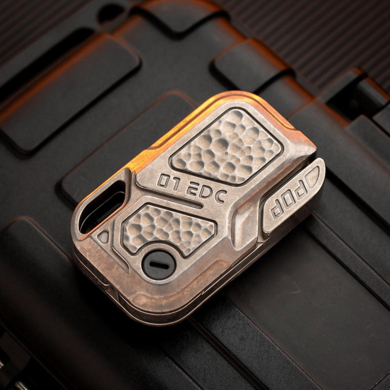 01EDC POP Throwing Card Ice crystal Titanium-primary