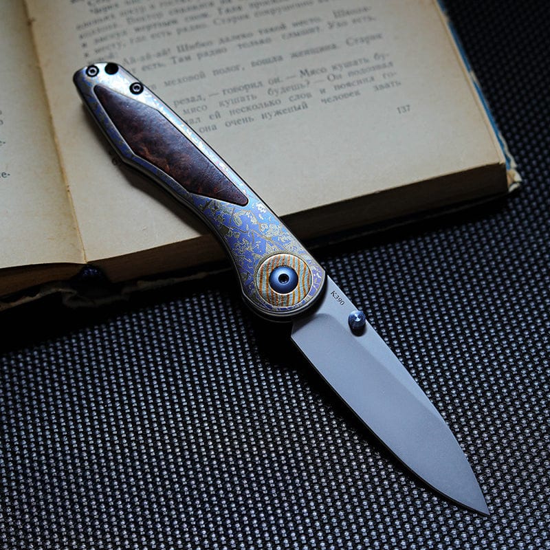 Changshanqijie Violet Pocket Knife M390+Ti (rosewood)