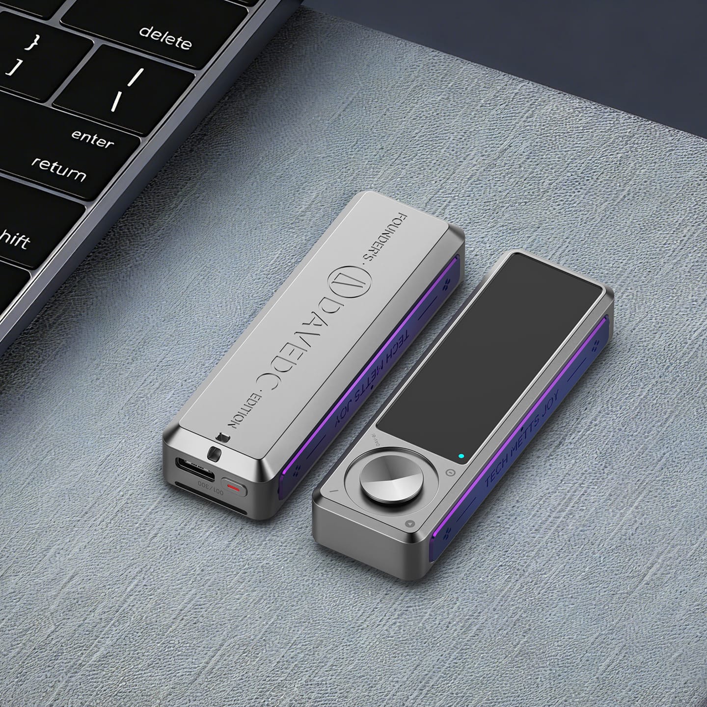 DAV EDC Dav-01 Electronic Slider Stainless Steel+Titanium