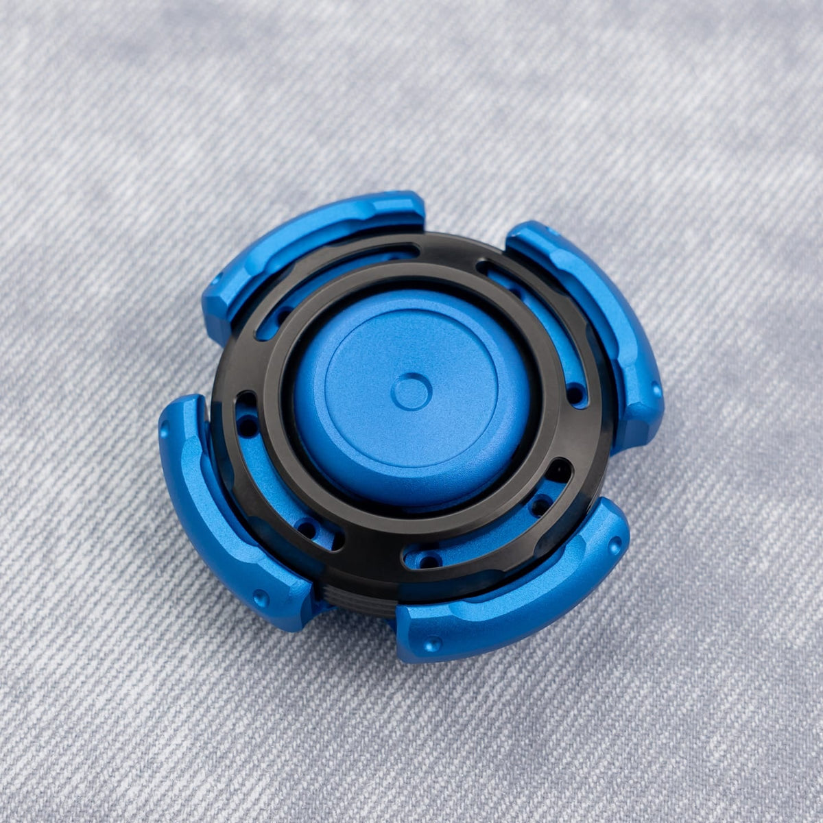 DJG Whisper Spin Al Blue/Stainless Steel Black