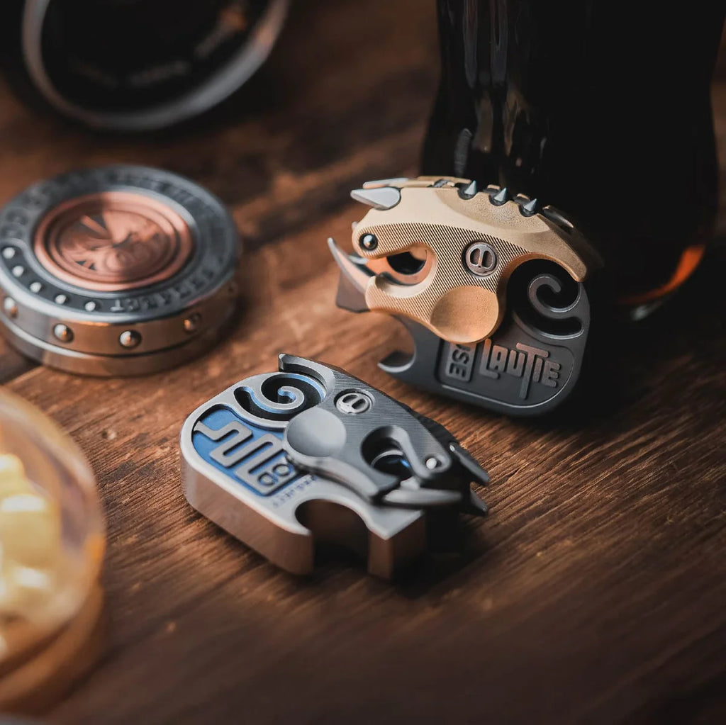 LAUTIE Armored Boar Bottle Opener detachable armor EDC – Koda Machined