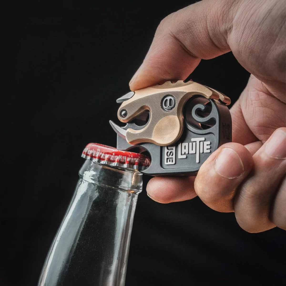 LAUTIE Armored Boar Bottle Opener detachable armor EDC – Koda Machined