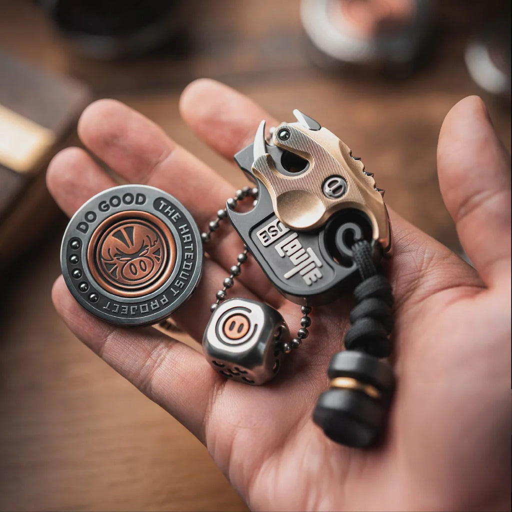 LAUTIE Armored Boar Bottle Opener detachable armor EDC – Koda Machined