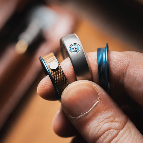Machined ring category object with visible mechanical edges