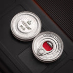 LAUTIE Showhand-Can Pocket Haptic Coin Stainless Steel - Orange Peel (custom version)
