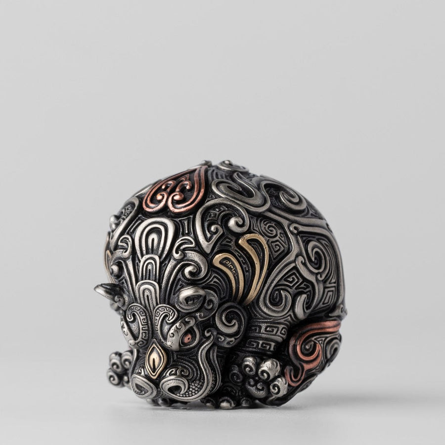 LY EDC Hippopotamus Ornament Distress Cupronickel