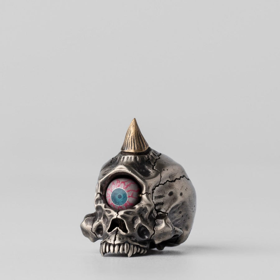 LY EDC One-Eyed Skeleton Lanyard Bead Distress Cupronickel