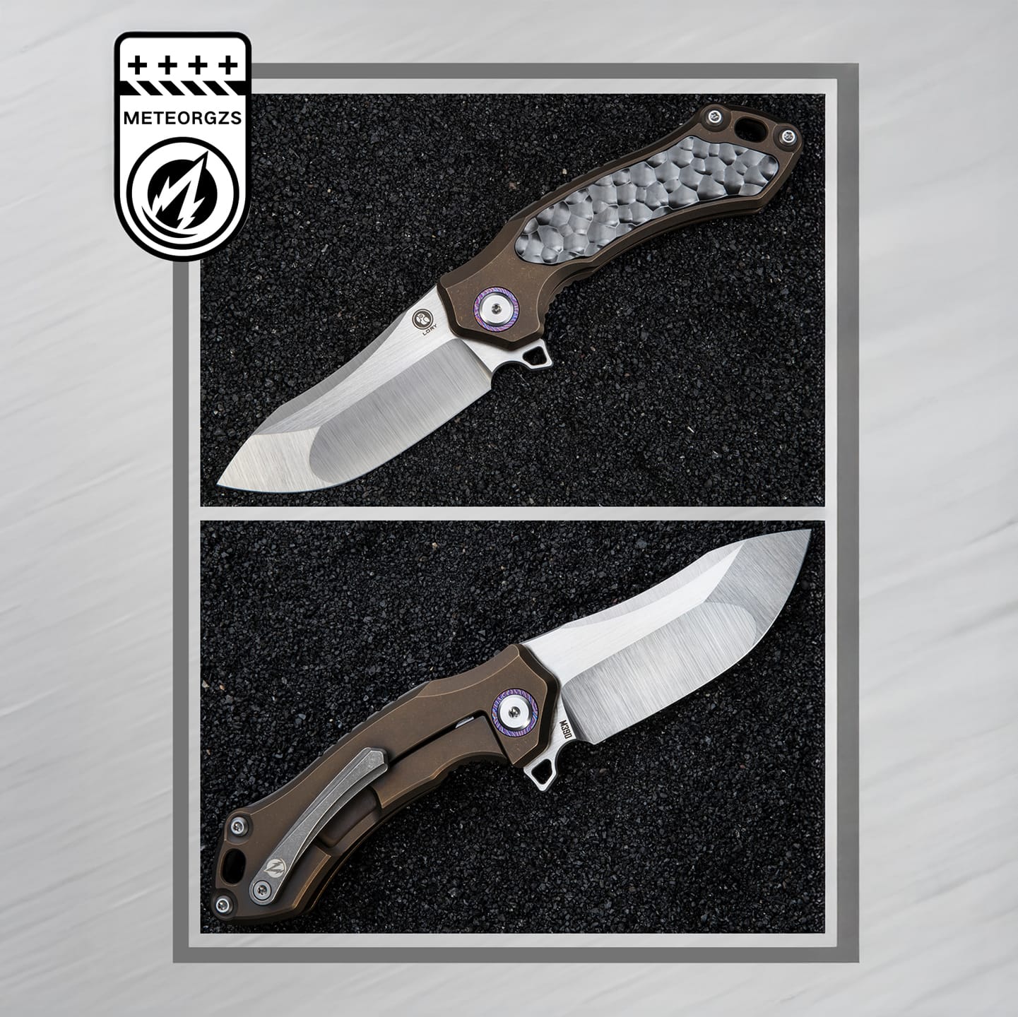 METEOR Lory M390/Titanium/Zirconium plate (Single-edged)