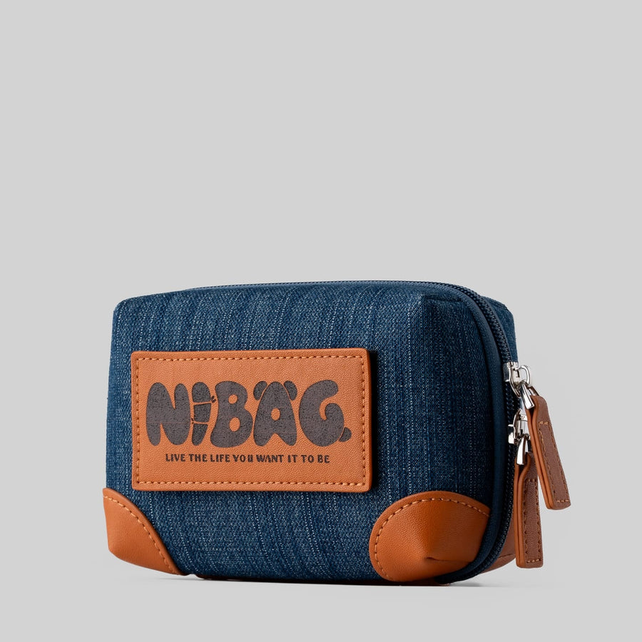 NINI EDC Ni Bag Denim & Microfiber Leather