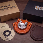 SAO EDC Lucky Horseshoe Spinner Blasted Zirconium
