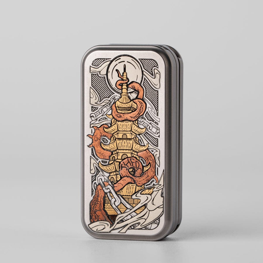 Torch EDC LU Stainless Steel+brass inlay