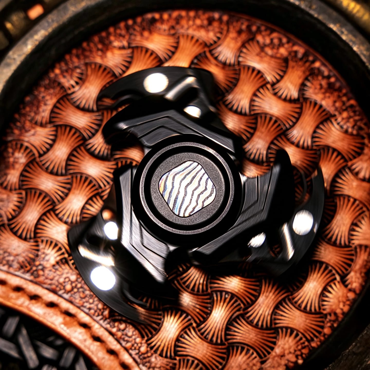 WELL BEAN Veiled Edge Blackened Blasted Stainless Steel