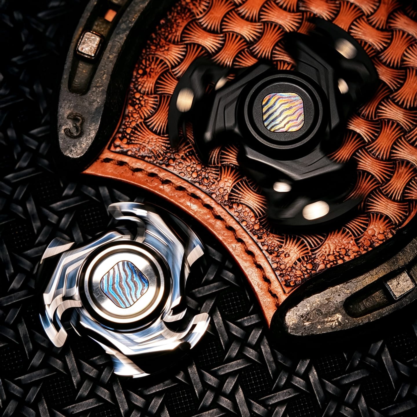 WELL BEAN Veiled Edge Blackened Blasted Stainless Steel