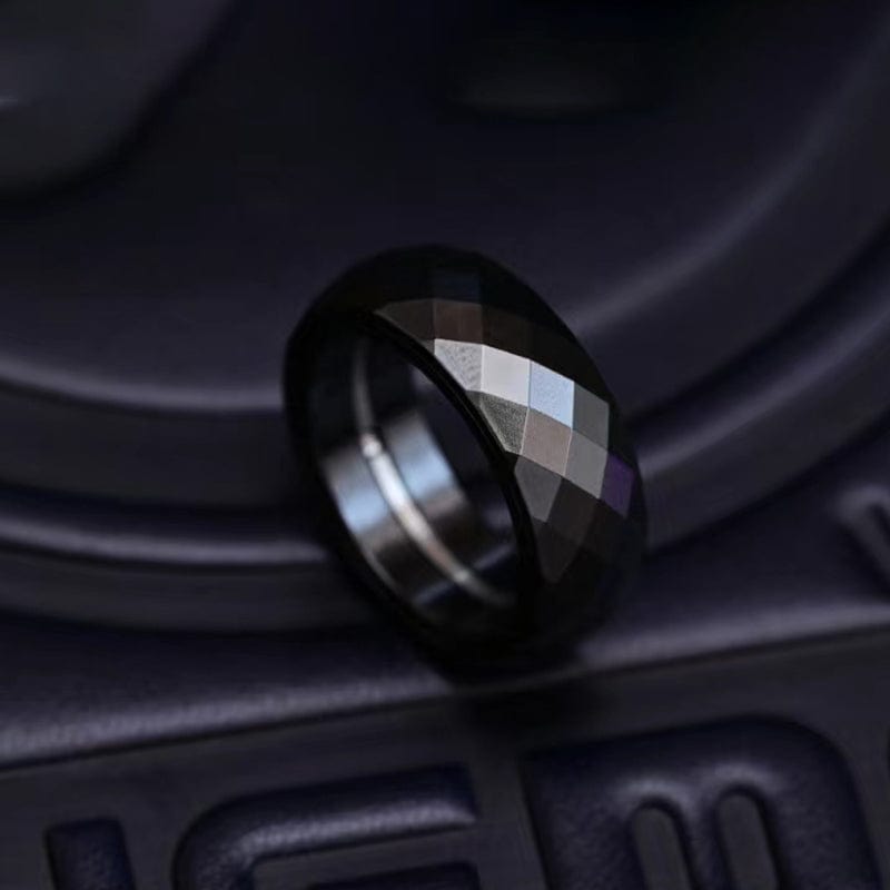 Pig Ring (Black diamond)
